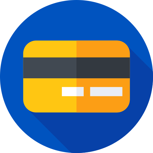 Credit card Flat Circular Flat icon