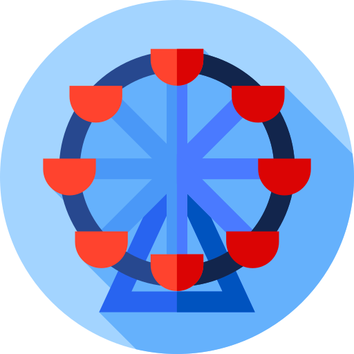 reuzenrad Flat Circular Flat icoon