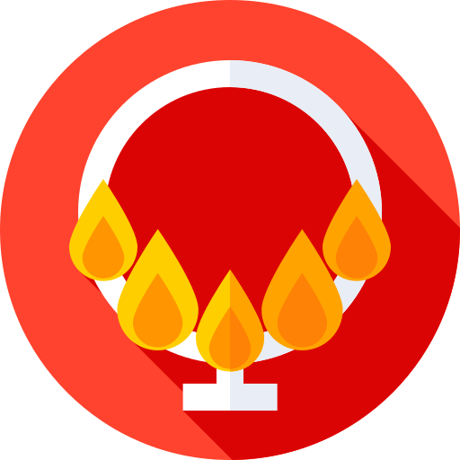 pierścień ognia Flat Circular Flat ikona
