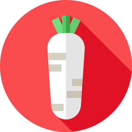 Horseradish Flat Circular Flat icon