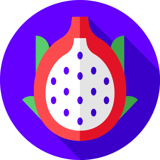 Dragon fruit Flat Circular Flat icon