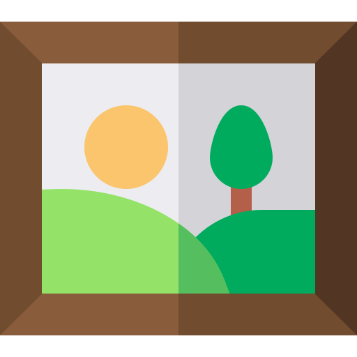 Picture Basic Straight Flat icon