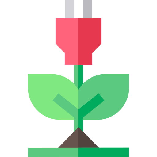 Green energy Basic Straight Flat icon