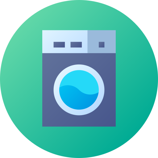 Washing machine Flat Circular Gradient icon