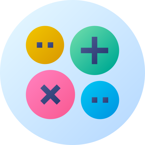 버튼 Flat Circular Gradient icon