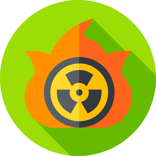 핵무기 Flat Circular Flat icon