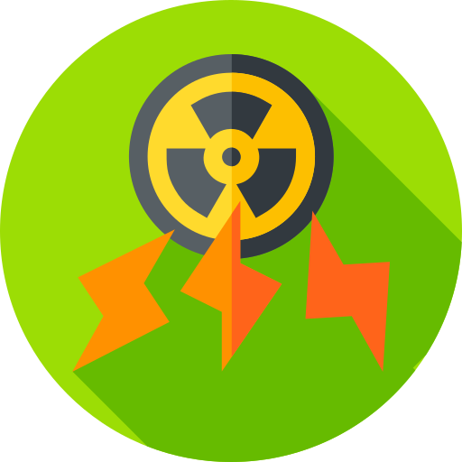 원자력 에너지 Flat Circular Flat icon