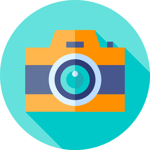 Camera Flat Circular Flat icon