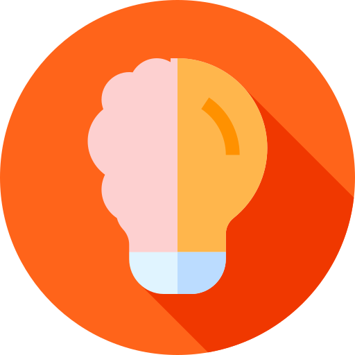 Idea Flat Circular Flat icon