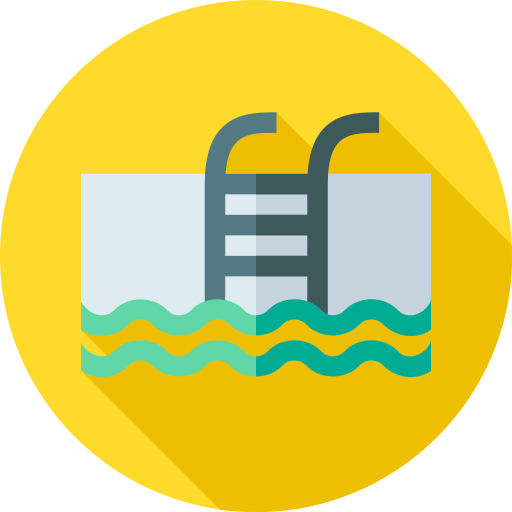 zwembad Flat Circular Flat icoon