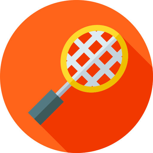racket Flat Circular Flat icoon