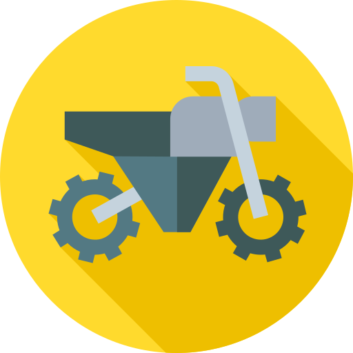 moto-cross Flat Circular Flat icon