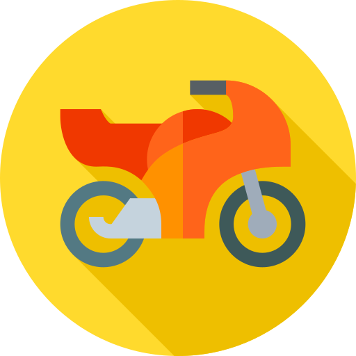 Moto Flat Circular Flat icono