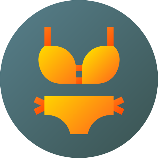 bikini Flat Circular Gradient icoon