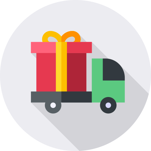 Delivery truck Flat Circular Flat icon