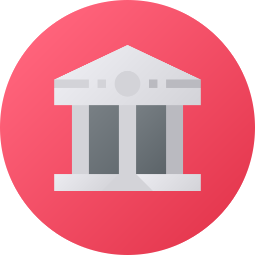 banca Flat Circular Gradient icona