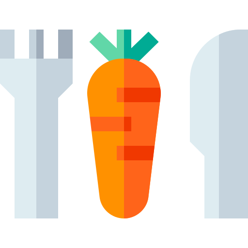 Vegetariano Basic Straight Flat icono