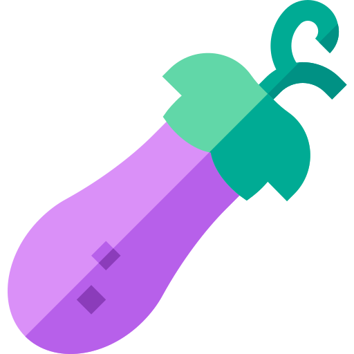 Eggplant Basic Straight Flat icon