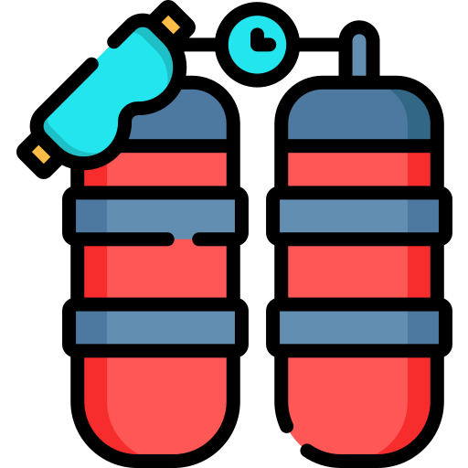 Oxygen tank Special Lineal color icon