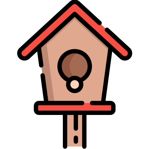 Bird house Special Lineal color icon