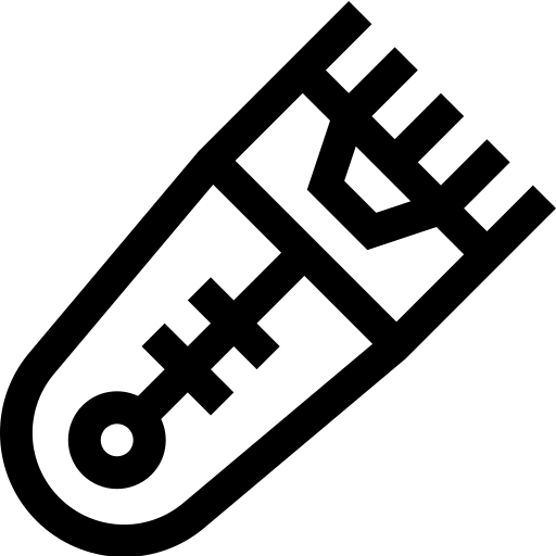 schaar Basic Straight Lineal icoon