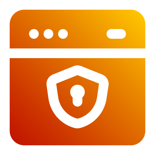 Web security Generic gradient fill icon
