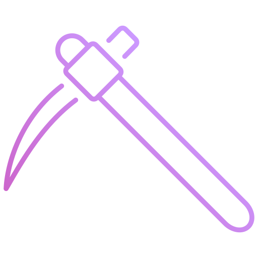 Pickaxe Generic gradient outline icon