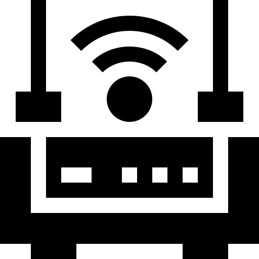 router Basic Straight Filled icona