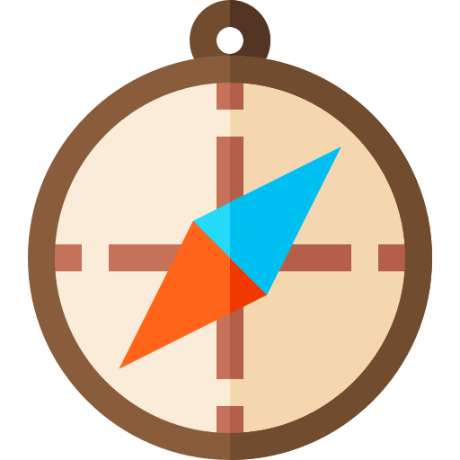 kompass Basic Straight Flat icon