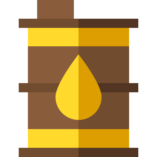 Oil barrel Basic Straight Flat icon