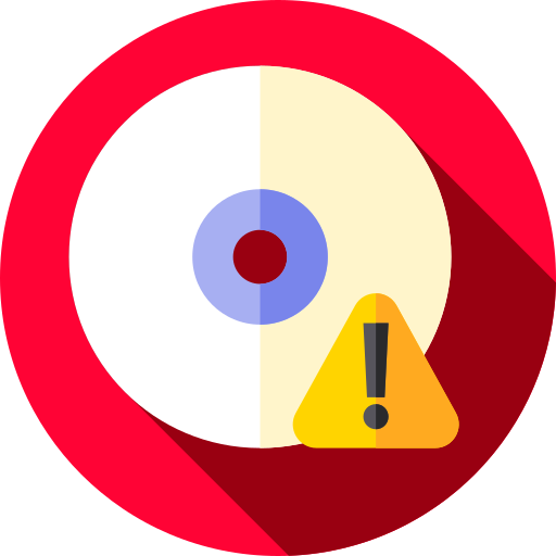 Warning Flat Circular Flat icon