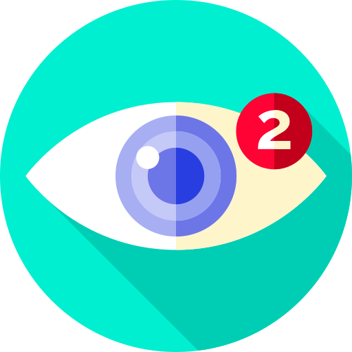 Eye Flat Circular Flat icon