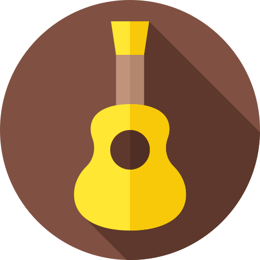 gitarre Flat Circular Flat icon