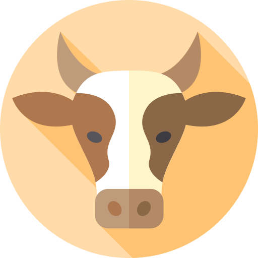 Beef Flat Circular Flat icon