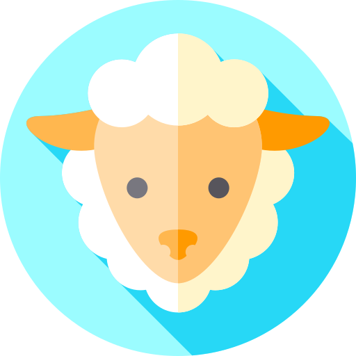 子羊 Flat Circular Flat icon