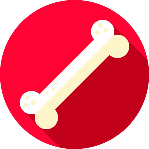 骨 Flat Circular Flat icon