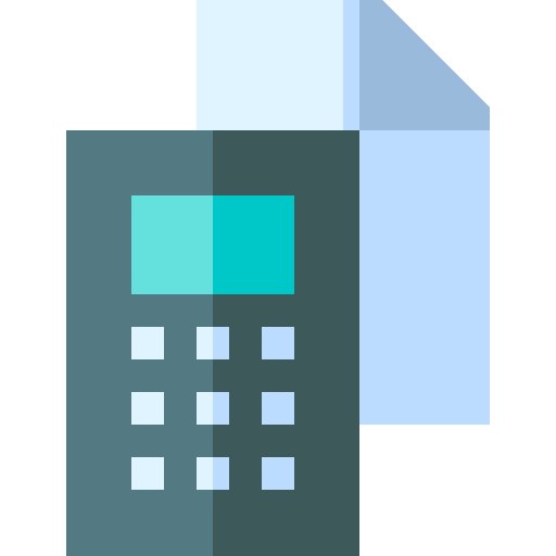 Calculadora Basic Straight Flat icono