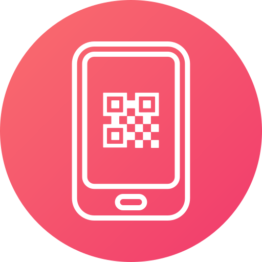 código qr Generic gradient fill icono