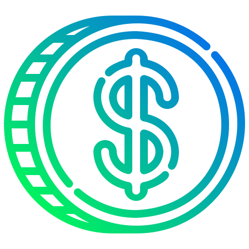 simbolo del dollaro Generic gradient outline icona