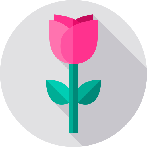 róża Flat Circular Flat ikona