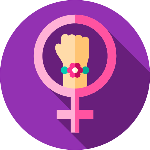 feminismus Flat Circular Flat icon