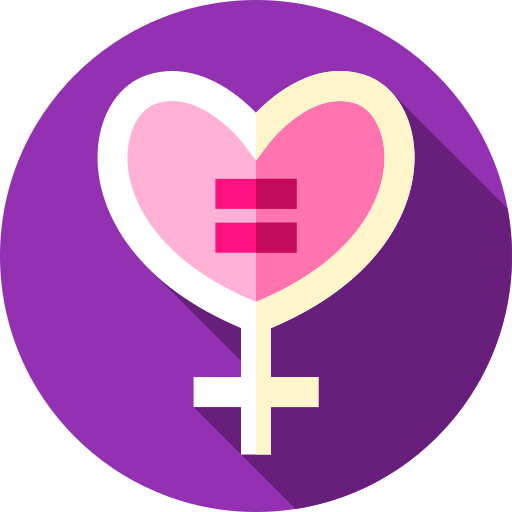 Feminism Flat Circular Flat icon
