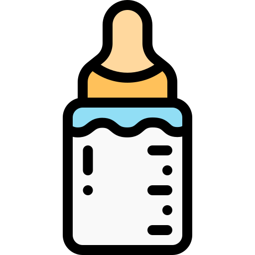 Бутылочка для кормления Detailed Rounded Lineal color иконка