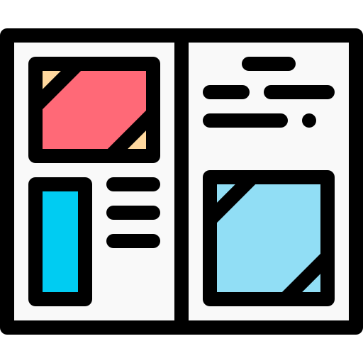 フォトアルバム Detailed Rounded Lineal color icon