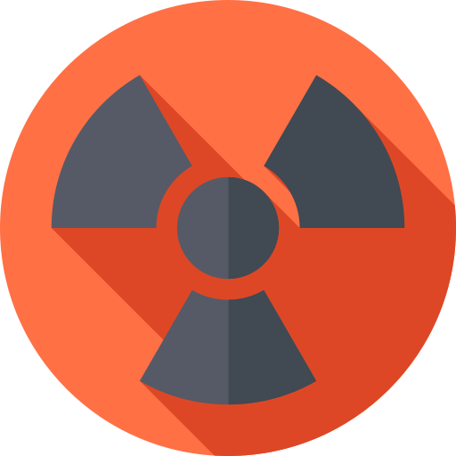 放射線 Flat Circular Flat icon