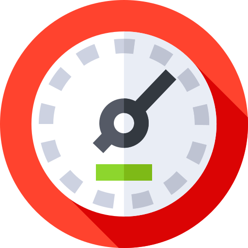tachometer Flat Circular Flat icon