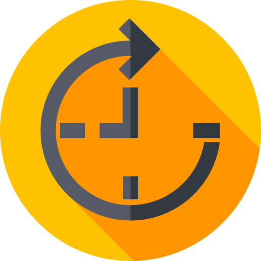 24時間 Flat Circular Flat icon