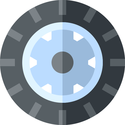Tire Basic Straight Flat icon