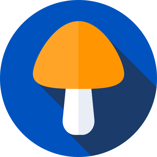 Mushroom Flat Circular Flat icon