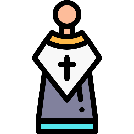 Священник Detailed Rounded Lineal color иконка